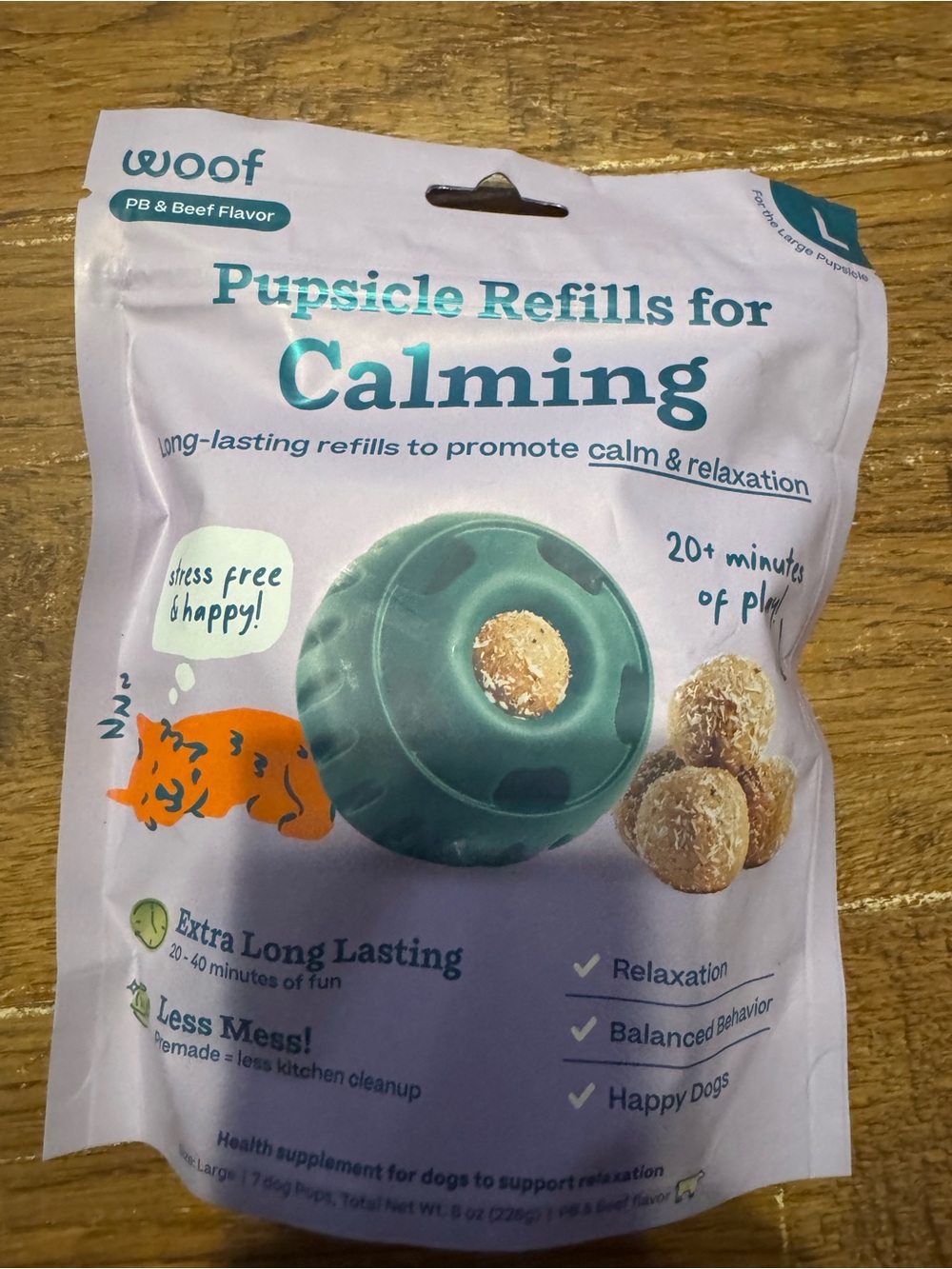 Woof Pupsicle Large Calming Refill pops L NEW